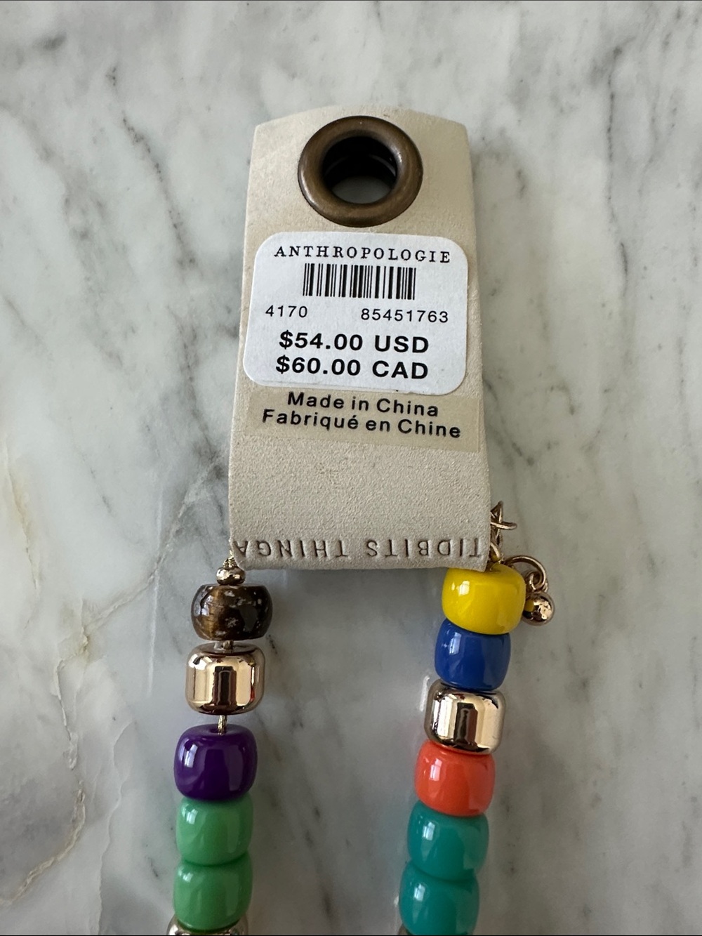 Anthropologie Baubles Multi-Bead Necklace - Picture 3 of 3